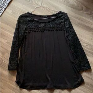 Papermoon lace sleeved top